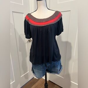 Free People lightweight summer top Black Size Small